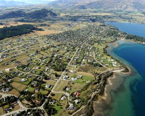 A view of the Peninsula Bay subdivision looking back towards the Wanaka township. PHOTO: ARCHIVE