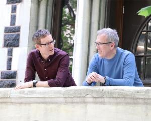 University of Otago biomedical sciences researchers Prof Peter Fineran (left) and Dr Robert...