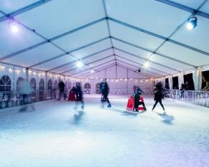 The Alpine Winter Festival ice skating rink in Hanmer Springs. Photo: Hanmer Springs Thermal...
