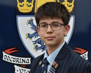 King’s High School student Conor Kerr won a 2025 NZQA scholarship in calculus at age 14. PHOTO:...