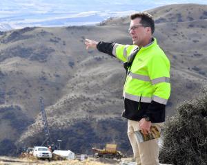 Santana Minerals Ltd chief executive Damian Spring at the firm’s proposed Bendigo-Ophir mine site...