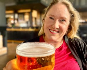  Remarkable Theatre president Sophie Kennedy tries a pint for size ahead of her drama society’s...