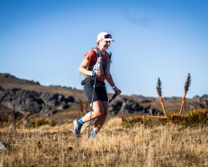 Hannah Presswood, 36, during the Northburn Ultra marathon held last weekend in Cromwell. PHOTO:...