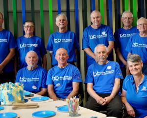 A celebration of camaraderie and exercise at Blue Brothers North Canterbury. PHOTO: SHELLEY TOPP