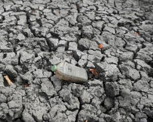 A view of cracked ground at a dam, as Zimbabwe is experiencing an El Nino-induced drought. PHOTO:...