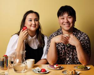 Raymond Tan with Audrey Payne authors of You're Welcome! PHOTO: LOUISE HAGGER