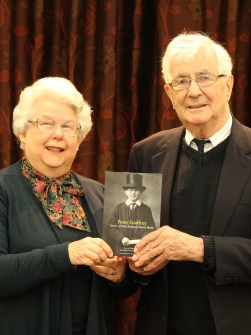 Peter Godfrey and Elizabeth Salmon at the launch for a book about Peter's life. Photo supplied

