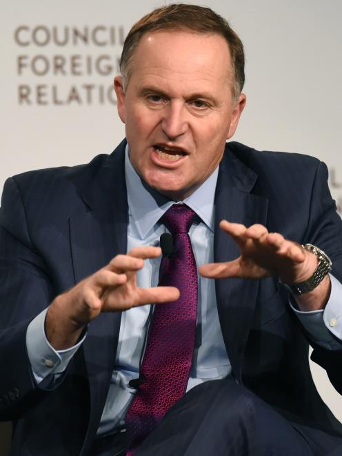 John Key was speaking at a meeting on foreign relations. Photo: Reuters 