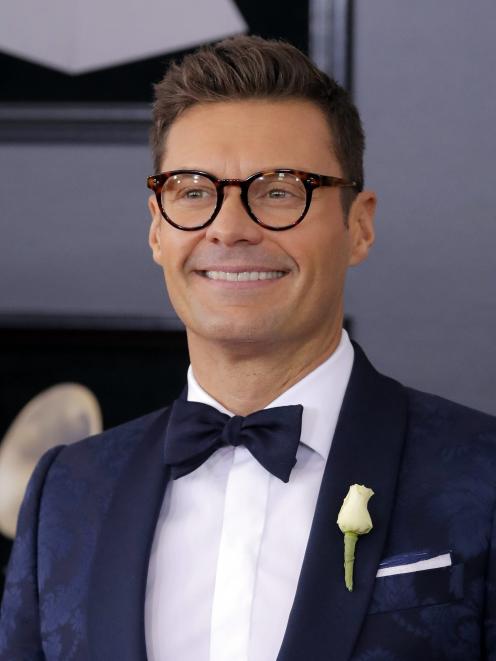 Ryan Seacrest at this year's Grammy Awards. Photo: Reuters 