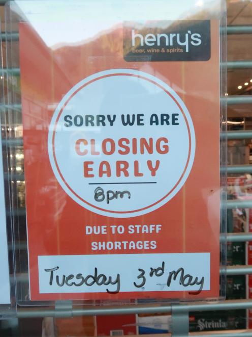 As worker shortages continue to bite, businesses in Queenstown are being forced to close early —...