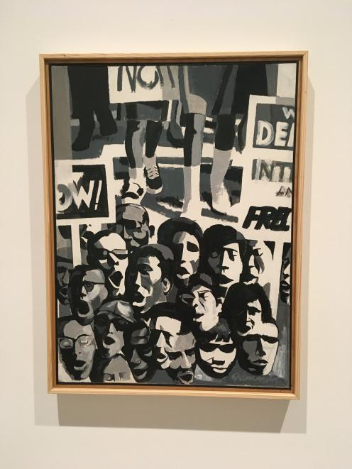 Reginald Gammon's 'Freedom Now' painting shows a crowd of marchers in the March on Washington for...