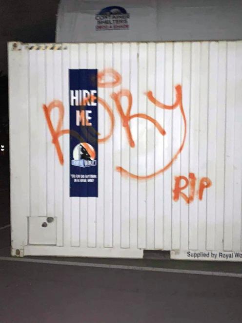 More graffiti found in December last year. Photo: Supplied