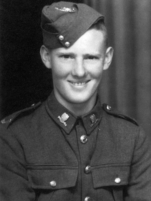 Alan Anderson in uniform in November 1941. Photo: Supplied