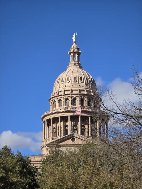 The Texas state capital building.