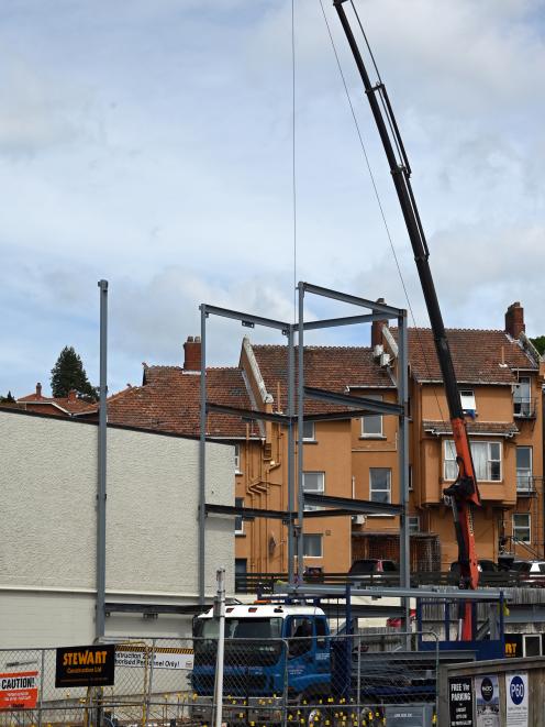 The incident happened at a site in Filleul St, near Lincraft. Photo: Craig Baxter