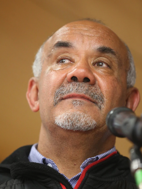 An emotional Te Ururoa Flavell on Saturday night. Photo: NZ Herald 