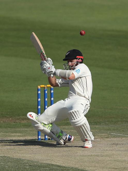 Skipper Kane Williamson ducks under a short ball. Photo: Getty Images 