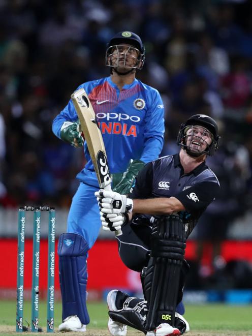 Colin Munro top-scored with 72 in New Zealand’s innings of 212 for four. PHOTO: GETTY IMAGES