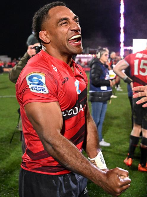 Sevu Reece helped the Crusaders win another Super Rugby Pacific title in June this year. Photo:...