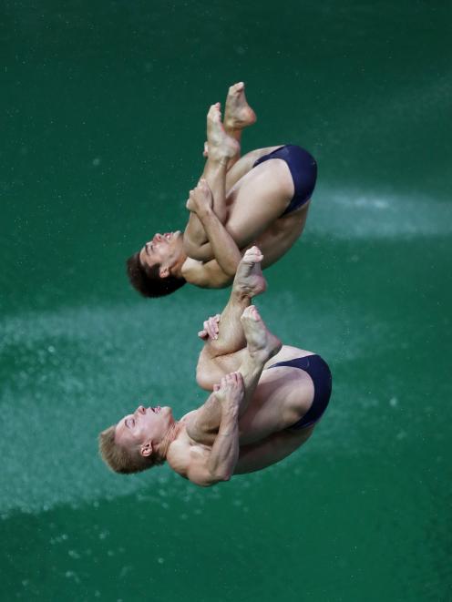 Jack Laugher and Chris Mears have won Britain's third gold at the Rio Games. Photo: Getty Images 