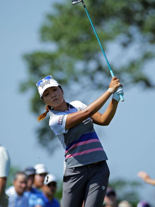 Lydia Ko on the 18th hole during the second round of the Kingsmill Championship. Photo: Getty Images
