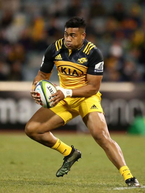 Julian Savea in action for the Hurricanes against the Brumbies in Canberra last month. Photo Getty