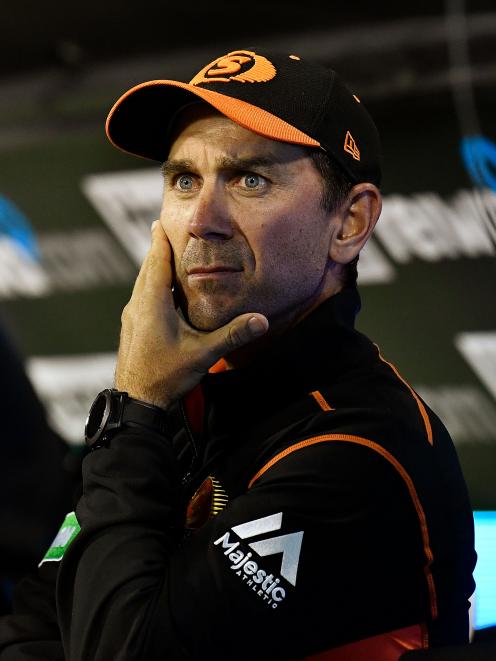 Justin Langer coaches the Perth Scorchers. Photo: Getty Images 