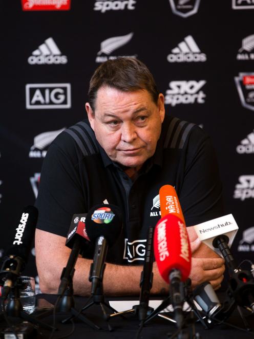 Steve Hansen thought the decision to send off the French player had been harsh. Photo: Getty Images 