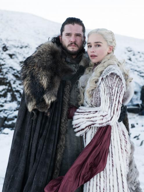 Jon Snow (Kit Harington) and Daenerys Targaryen (Emilia Clarke). Photo: Supplied