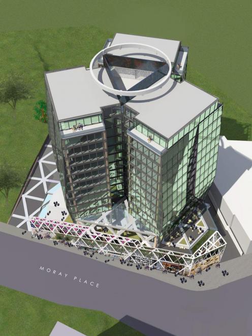 The proposed hotel in Moray Pl. Image: supplied