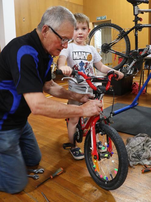 Bike repairs were among the activities on offer at an event run by the Amberley Repair Cafe last...