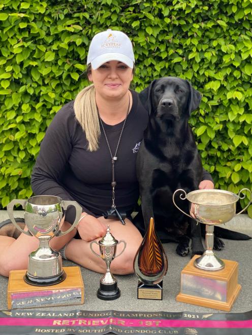 Nicola Johns and Fern with their trophy haul. Photo: Supplied