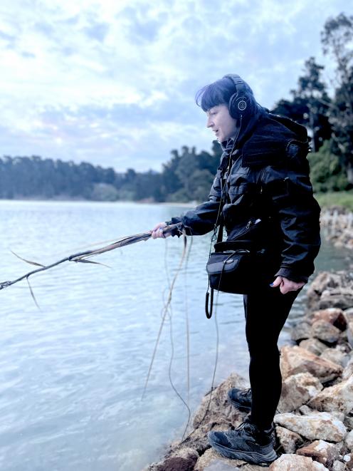 Artist Jo Burzynska used a hydrophone to record underwater sounds around Lyttelton Harbour,...
