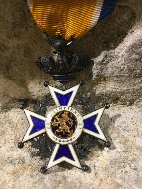 The Knight's Cross of the Order of Orange-Nassau. Photo: Supplied