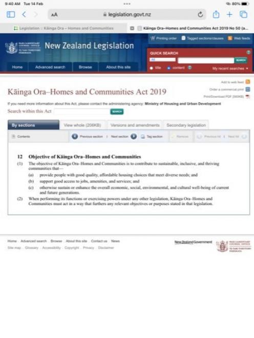 Kāinga Ora Homes and Communities Act 2019. PHOTO: SUPPLIED
