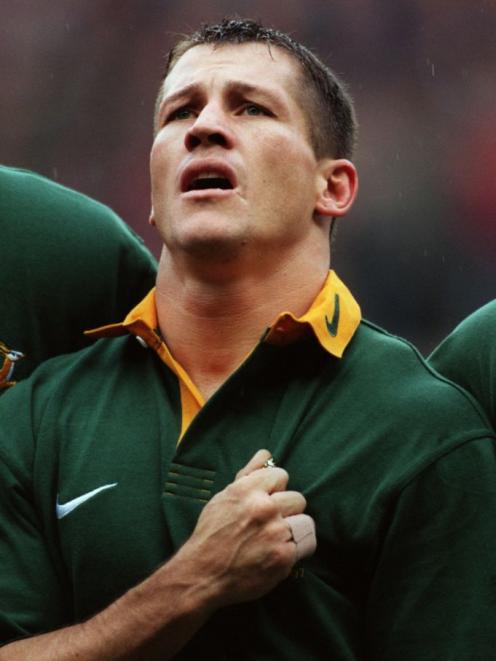 Photo Rugby Vintage – James Small En Action Pour L'Afrique Du Sud – Années 90