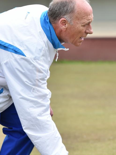 World Bowls champion Mike Kernaghan (North East Valley) competes in the final of the Bowls...