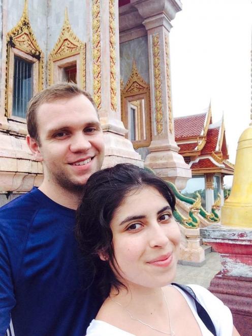 Matthew Hedges with wife Daniela Tejada,   Photo: Daniela Tejada via Reuters 