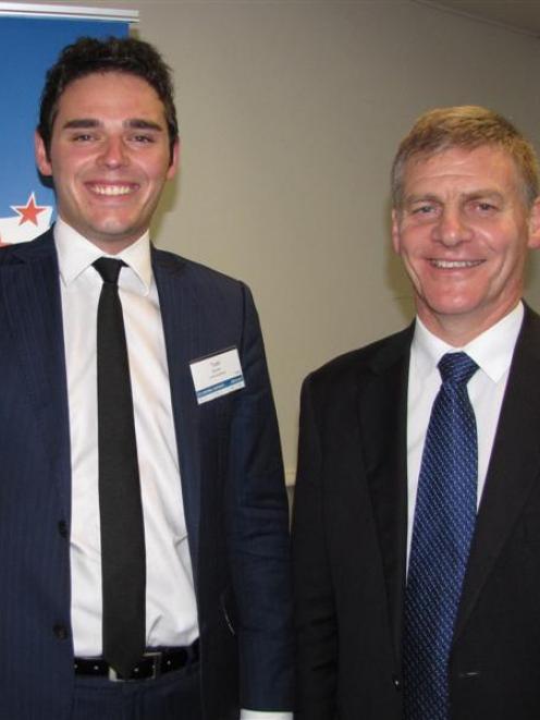Todd Barclay (left) took over the seat from Prime Minister Bill English in 2014. Photo: ODT