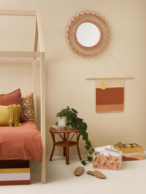 Put desert pinks and earthy terracotta together in a tonal scheme for a trend-focused look. Wall...