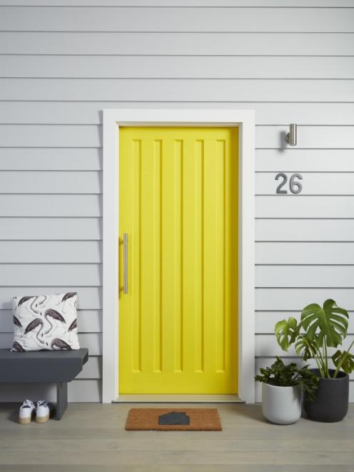 Resene Turbo gives this front door just the boost it needs to be an eye-catching entrance. The...