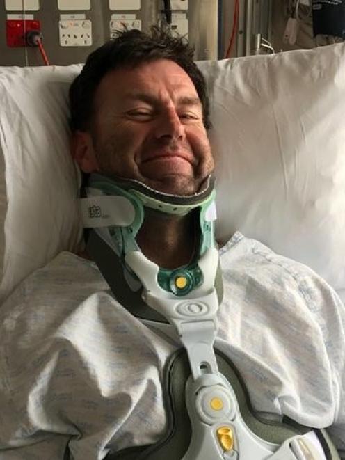 Ryan Walsh recovering in hospital. Photo: Turners Media via RNZ 