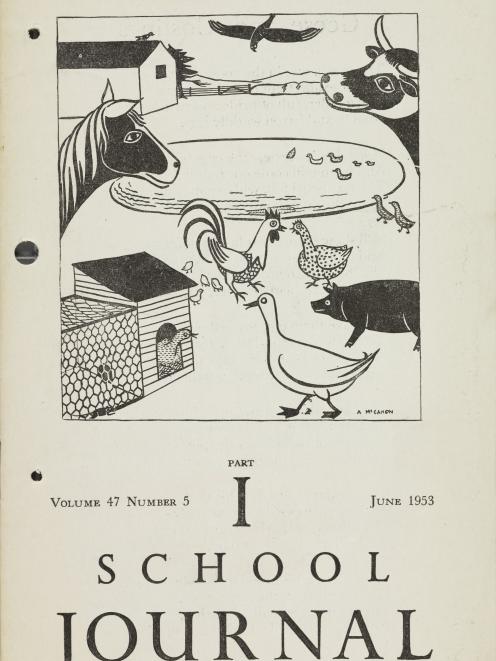 A School Journal cover illustration by Anne McCahon