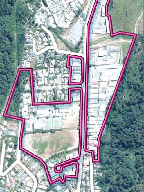 A map showing the proposed Gorge Rd Special Housing Area. The QLDC is proposing to extend the SHA...