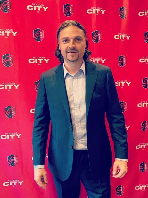 Lutz Pfannenstiel in his latest job as sporting director at new Major League Soccer club St Louis...