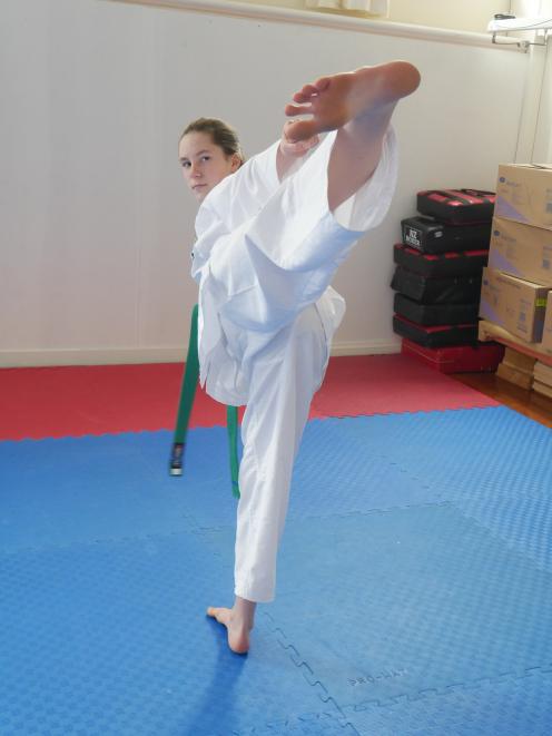 Threshold Taekwon-Do School pupil Abi Gibson won junior student of the year at the club. PHOTO:...