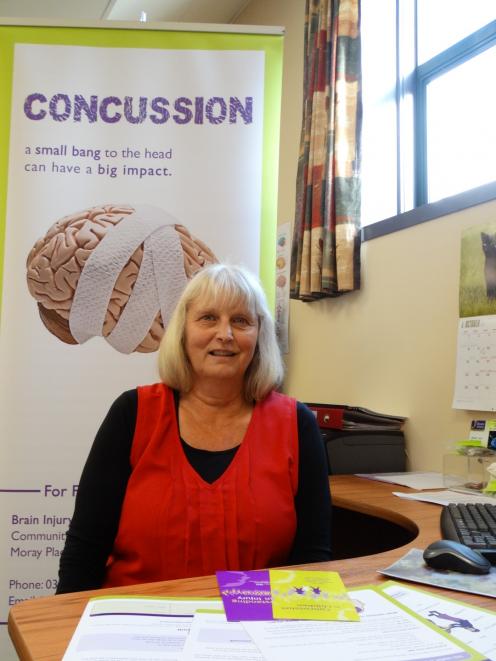 Brain Injury Association Otago Inc liaison officer Sue Whyte has been supporting a local family in dealing with the consequences of concussion. PHOTO: BRENDA HARWOOD
