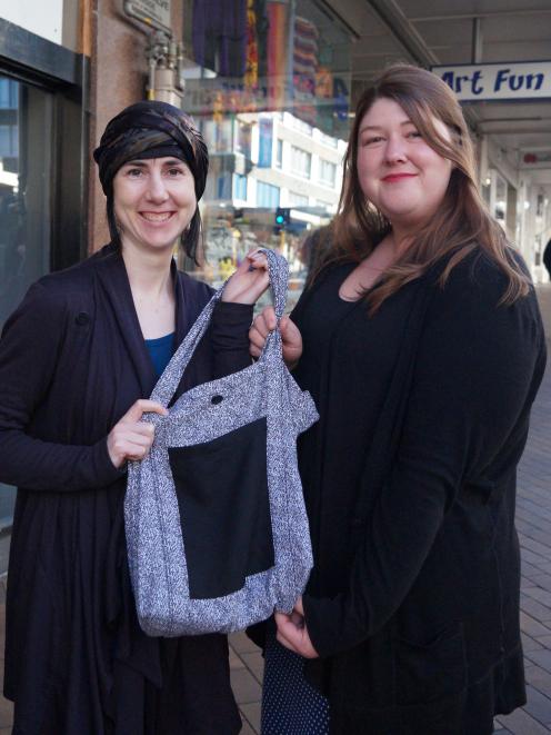 Bags for Good co-founders Fiona Jenkin (left) and Tess Trotter say their logo design competition...