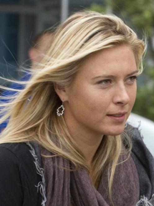 2011 ASB Classic top seed and former world No1 Maria Sharapova arrives at Auckland International...
