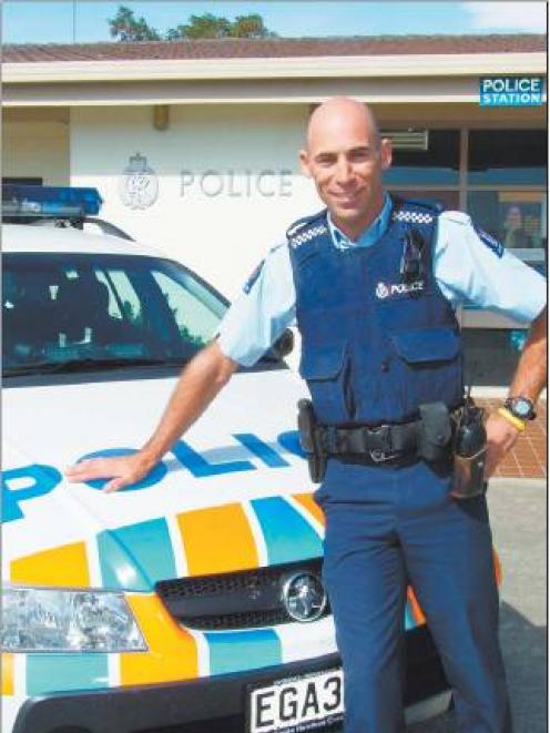 Off to ‘‘paradise’’: Constable Bruce McLean is set to bid farewell to the Cromwell police station...
